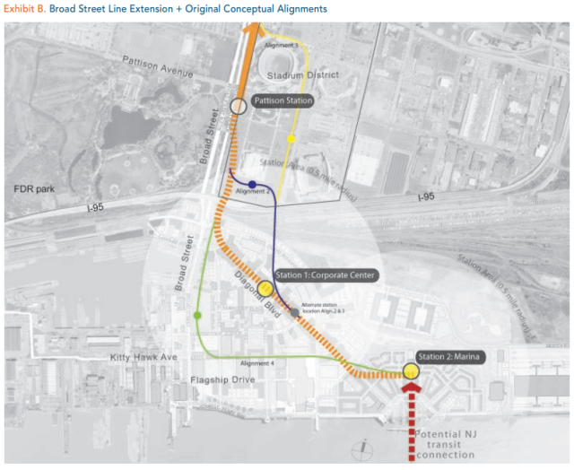 BSL Navy Yard Extension Map